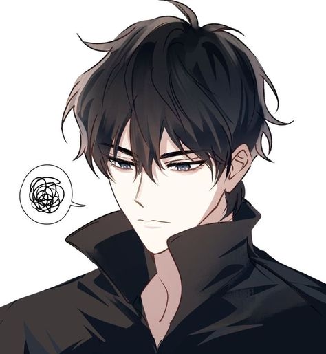 Black Hair Anime Guy, 얼굴 드로잉, Anime Boy Sketch, Seni Dan Kraf, Boy Drawing, Dark Anime Guys, Anime Guys Shirtless, Cool Anime Guys, Guy Drawing