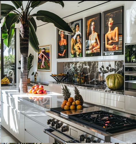 Transform Your Space with a Bold and Luxurious Look: A Beginner’s Guide Luxury Eclectic Interiors, Eclectic Beach House, Miami Home Decor, Eclectic Luxury, Valentina Rossi, High Gloss Floors, Eclectic Elegance, Tropical Interior Design, Eclectic Homes