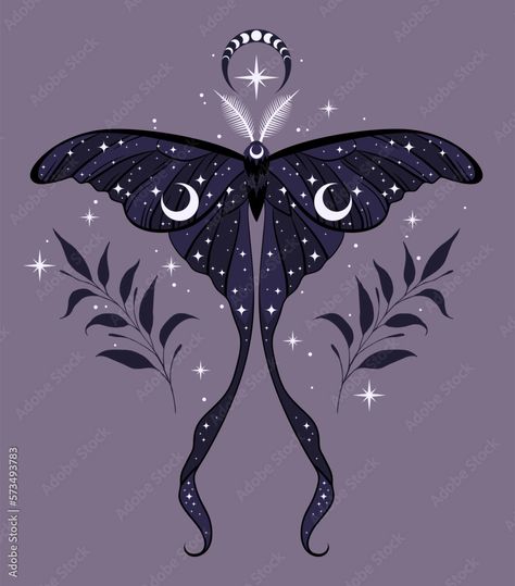 Lunar Moth And Moon Tattoo, Moth Woman Tattoo, Bat Pfp Drawing, Moth Wing Design, Gothic Moth Drawing, Celestial Moth Tattoo, Moon Moth Drawing, Witchy Moth Tattoo, Moth Wings Drawing