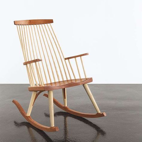 Handmade American Living Room Furniture - Thos. Moser American Living Room, Wooden Rocking Chair, Wooden Rocking Chairs, American Living, Gloucester, Wooden Chair, Simple Lines, Joinery, Rocking Chair