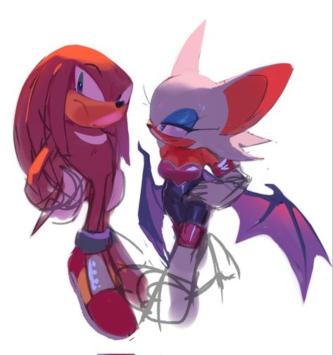 creds @ArtyuhDiana on twt Knuckles And Rouge, Sonic & Knuckles, Rouge The Bat, Sonic And Amy, Sonic 3, Sonic Franchise, Sonic And Shadow, Sonic Fan Art, Sonic Art