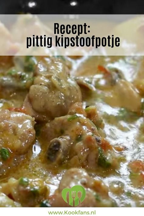 In de winter mogen stoofpotjes niet ontbreken. Dit heerlijke gerecht maken we dan ook regelmatig. Onlangs maakten we een stoofpotje met kip dat lekker pittig is. Ben jij niet zo’n fan van pittig eten? Laat (een deel) van de pepers dan achterwege. Chicken Games, Game Food, Cheeseburger Chowder, Stew, Diner, Slow Cooker, Chicken Recipes, Food And Drink, Cooking Recipes