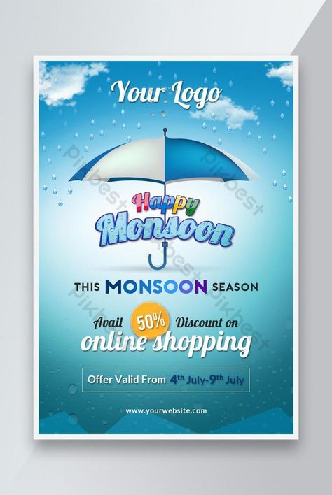 Promotional Poster Design, Offer Poster, Monsoon Season, Promotional Poster, Promotion Poster, Money Sign, Presentation Video, Breakfast Menu, Powerpoint Word