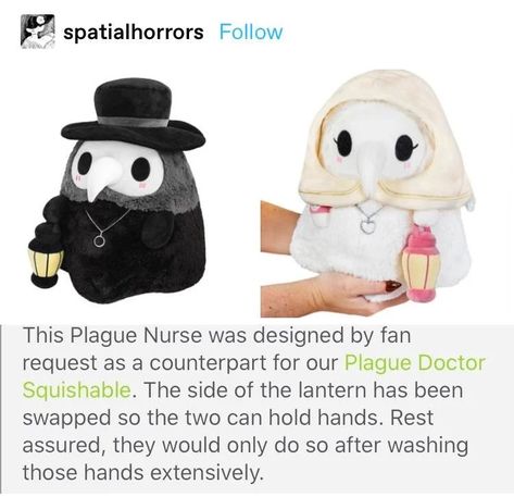 Tamari Plush, Plague Nurse, Hipster Girl, Hold Hands, Plague Doctor, Wholesome Memes, Cute Stuffed Animals, In My Life, Hen