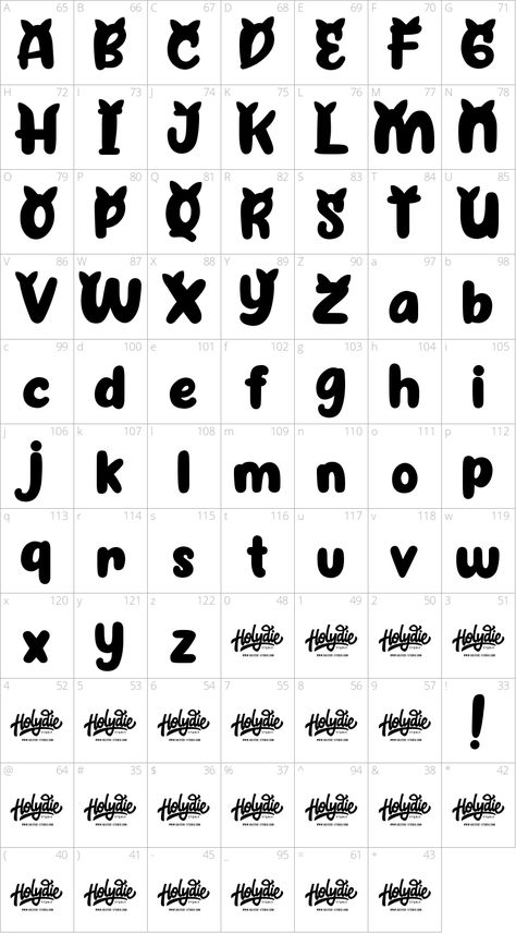 Cattyla by Holydie Studio  I've never needed a cat themed font, but when it comes up Cattyla is probably the one that I'll go with. Each capital letter has cat ears on top and the letters look like they were drawn with a wet marker.  #font #Child #Marker #Symbol Cat Letters Alphabet, Cat Fonts Alphabet, Cat Letters, Cat Lettering, Cat Font, Cat Alphabet, Marker Font, Tattoo Fonts Alphabet, Lettering Styles Alphabet