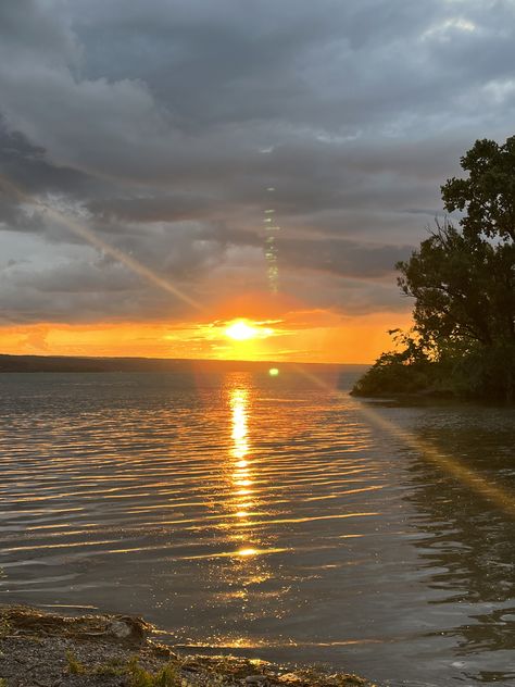 Intense orange sunset over Cayuga Lake in Ithaca, NY Cayuga Lake, Ithaca Ny, Sweet Summertime, Lake Sunset, Room Makeover Inspiration, Beach Vibe, Summer Aesthetic, Room Makeover, Lake