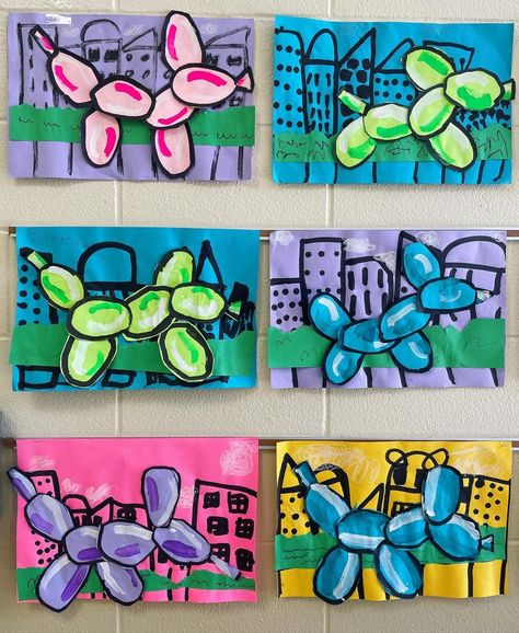 End Of The School Year Art Projects, Quick Art Lesson, Easy Grade 1 Art Ideas, Pop Art Elementary Art Lessons, Abstract Art Projects For Kids, Grade 3 Art Projects, First Grade Art Lessons, Grade 5 Art, Grade 6 Art