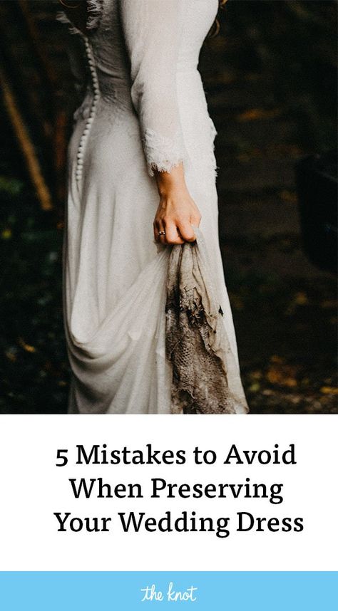 Here are the mistakes to avoid when preserving your wedding dress. From ball gown and lace wedding dresses to vintage and  boho dresses, we have the best way to keep your wedding dress gorgeous forever (or at least until you decide what to do with it). Dresses Illustration, Clean Wedding Dress, Dress Preservation, Wedding Dress Preservation, Luxury Weddings Reception, Wedding Hall, Boho Dresses, Lace Wedding Dresses, Ball Gown