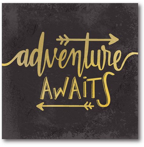 Courtside Market Wall Decor Adventure Awaits I Gallery-Wrapped Canvas Wall Art Baby Shower Chalkboard, Adventure Awaits Baby Shower, Chalk Lettering, Wall Art Gallery, Art Decals, Stock Paper, Fine Arts Posters, Framed Canvas Wall Art, Adventure Awaits