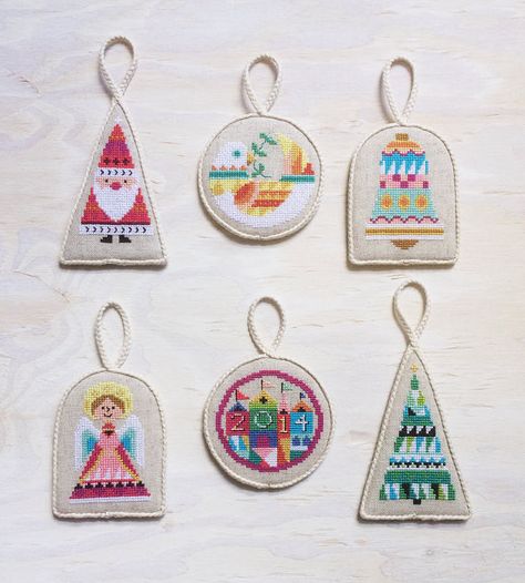 Satsuma Street Ornament Set Cross Stitch Pattern Satsuma Street Cross Stitch, Satsuma Street, Mary Blair, Ornament Template, Ornament Exchange, Cross Stitch Christmas, Cross Stitch Christmas Ornaments, Street Gallery, Christmas Ornament Pattern