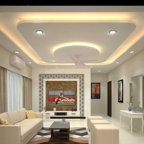 Latest Modern Living Room False Ceiling Design Ideas 2023 | POP False Ceiling Design Is your living room looking a bit dated? Check out these latest Modern Living Room False Ceiling Design Ideas 2023 | POP False Ceiling Design ideas to refresh your space! From bold to subtle, these designs will create a striking impact on your home. Whether you're looking for a dramatic change or something more subtle, these designs will have you looking forward to sitting down in your living room again! Best False Ceiling Designs, Latest False Ceiling Designs, Pop Design For Hall, Simple False Ceiling Design, Gypsum Ceiling Design, Bedroom Pop Design, Simple Ceiling Design, Plafon Gypsum, Down Ceiling Design