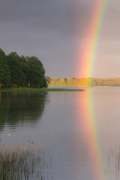 Rainbow Lake, Over The Rainbow, The Sky, Lake, Rainbow, Water, Nature