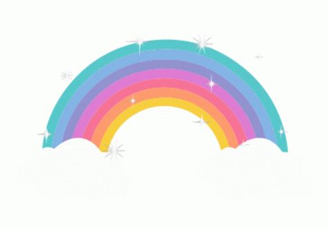 Rainbow Cute Sticker - Rainbow Cute Aesthetic - Discover & Share GIFs Rainbow Animation, Aesthetic Animated, Rainbow Gif, Background Gif, Christmas Topper, Neon Room, Pony Party, Rainbow Background, Rainbow Stickers