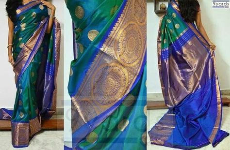 Peacock Saree, Phulkari Saree, Saree Hairstyles, Blue Silk Saree, Banaras Sarees, Wedding Saree Collection, Party Sarees, Simple Sarees, Banarasi Silk Saree