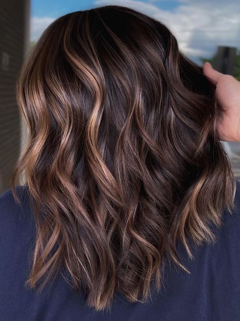 50 Astonishing Chocolate Brown Hair Ideas for 2023 - Hair Adviser Dark Chocolate Hair, Dark Chocolate Brown Hair, Cherry Hair Colors, Natural Brown Hair, Warm Brown Hair, Brown Hair Color Ideas, Long Brunette Hair, Hair Color Chocolate, Chocolate Brown Hair Color