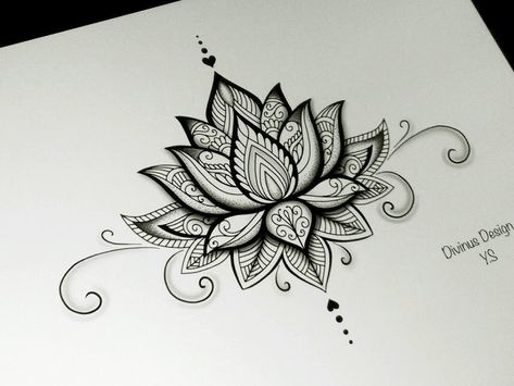 Lotusblume Tattoo, Lotus Mandala Tattoo, Lotus Flower Tattoo Design, Lotus Tattoo Design, Dragonfly Tattoo Design, Polynesian Tattoos, Unalome Tattoo, Geometric Tattoos, Inspiration Tattoos