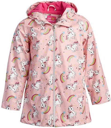 Girls Raincoat, Water Resistant Jacket, Hooded Raincoat, Cute Jackets, Free Amazon Products, Polar Fleece, Rain Wear, Girls Jacket, Daughter Love