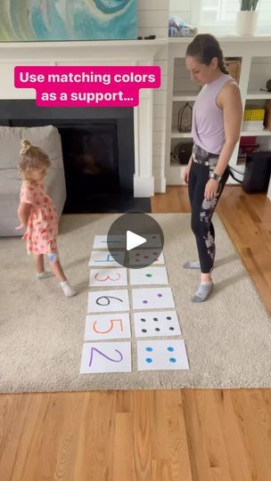 2.2M views · 92K reactions | Dots and Numbers ✨ Get up and moving with this number game! Practice counting, number recognition and matching. We love kinesthetic learning! 

🔗 Comment “number” for the free download (number and dot cards). Just print and play! 

#sprinkleinlearning #numberrecognition #counting #learningnumbers #preschoolactivities #preschoolathome #preschoolactivity #matchinggame #matching #kinestheticlearning #activekids #learningthroughplay #learnthroughplay #playandlearn #kidsactivities #kidsactivity #activitiesforkids #activitiesfortoddlers #toddleractivities #toddlerplay #learningideas #easyplayideas #homeschoolpreschool #homeschoolideas #preschoolmath #mathforkids #mathgames #simpleactivities | Lindsey BenGera | Sprinkle in Learning® | thelazyceo · Original audio Number Recognition Games 1-20, Number Game Preschool, Counting Numbers 1-20 Activities, Counting Games For Preschoolers, Number Counting Activities Preschool, Numbers Activities For Toddlers, Number Games For Kindergarten, Number Games For Preschool, Number Matching Activities