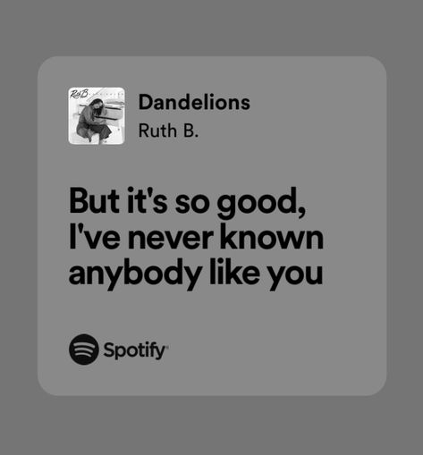 If By Chance Ruth B, Ruelle Lyrics, Dandelion Lyrics, Studio Killers, Ruth B, My Love Song, Spotify Lyrics, Love Songs Lyrics, All Songs