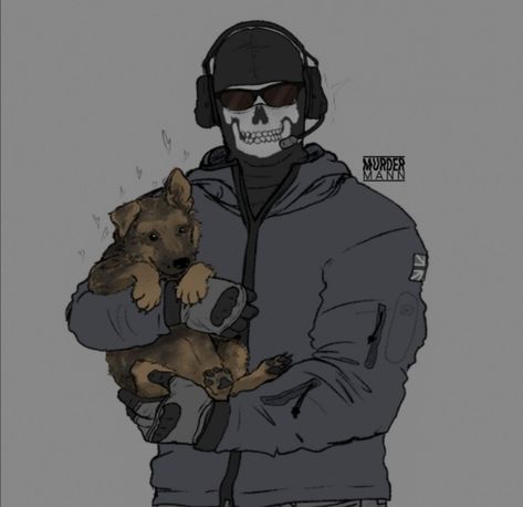 A Drawing, Call Of Duty, A Dog, The Back, A Man, Ghost, Tumblr