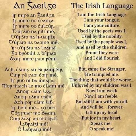 Irish Quotes Gaelic, Celtic Blessings, Irish Gaelic Language, Gaelic Names, Irish Words, Learning Languages Tips, Irish Names, Irish Eyes Are Smiling, Irish Language