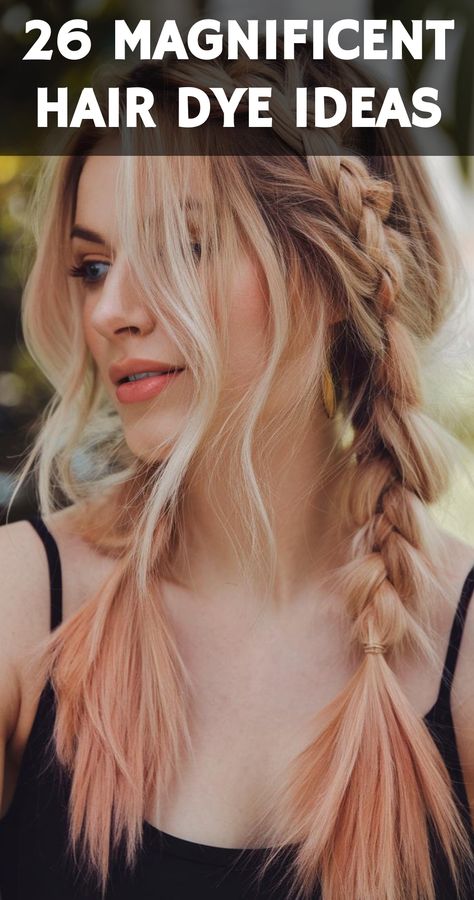 This delightful image features a playful two-tone hairstyle, blending soft pastel pink with a natural blonde base, complemented by charming braids. The contrasting colors create a vibrant and youthful look, perfect for those wanting to express their fun side. This style is especially suitable for individuals who enjoy experimenting with color and want an eye-catching appearance without overwhelming maintenance. To achieve this look, consider...