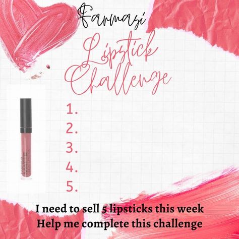 Farmasi Selling Tips, Farmasi Challenge Graphics, Farmasi Graphics For Facebook, Farmasi Games, Farmasi Lipstick, Farmasi Mascara, Farmasi Graphics, Lipstick Challenge, Farmasi Products