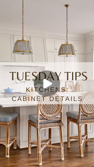 John C Sanders and Company on Instagram: "Tuesday Tip 👷🏼‍♂️
.
We are talking cabinet details this week. Inset cabinets are always a winner in my book. Listen in for some of my other quick tips on details I encourage clients to consider when designing cabinets for their kitchen. 
.
.
.
 #tuesdaytips #howto #kitchen #cabinet #details #planahead #designmatters #johncsandersandcompany" Happy New Year Friends, Work Triangle, Wall Ovens, Inset Cabinets, Cabinet Detailing, Prep Kitchen, Kitchen Upgrades, Cooktops, Under Cabinet Lighting