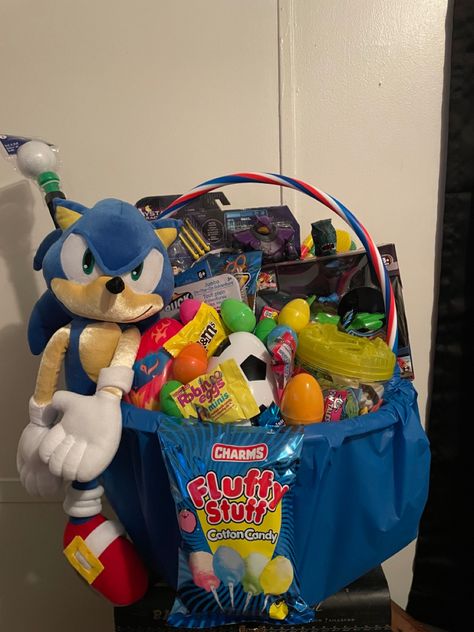 Easter Basket, 4th Birthday, Easter Baskets, Gift Baskets, Sonic, Baskets, Easter, Birthday, Gifts