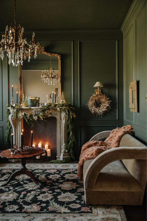 Moody Interior Design, Traditional Holiday Decor, Feather Wreath, Moody Interiors, Anthropologie Home, Window Curtain Rods, Garden Fire Pit, Holiday Home Decor, Black Rug