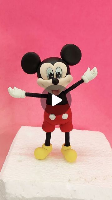 Mickey Mouse Fondant Cake, Mickey Mouse Fondant, Fondant Doll, Fondant Figurine, Mickey Mouse Doll, Mickey Mouse Cake Topper, Mickey Mouse Figurines, Mickey Cake, Topper Fondant