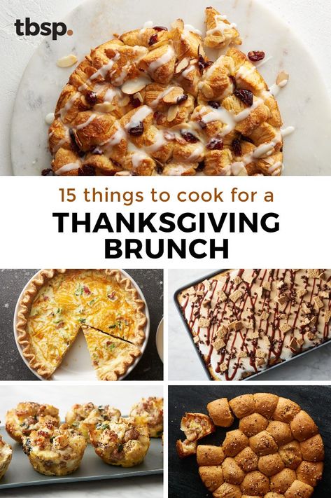 This year, we're giving Thanksgiving brunch a shot. That way, you can get to that conflicting Thanksgiving dinner you couldn't make otherwise! Here are our ideal dishes for a brunch you'll be seriously thankful for. Thanksgiving Brunch Menu, Thanksgiving Brunch Ideas, Thanksgiving Breakfast Brunch, Thanksgiving Brunch Recipes, Brunch Parties, Thanksgiving Brunch, Thanksgiving Breakfast, Fall Brunch, Holiday Brunch