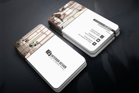 Business Card For Architect, Interior Design Visiting Card Creative, Interior Design Card Business, Bussiness Card Interior Design, Show Card Design, Interior Designer Visiting Card Ideas, Interior Designer Visiting Card, Namecard Designs, Interior Design Business Cards Ideas