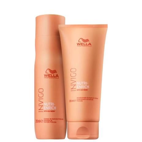 R$ 98,70 Kit Invigo Nutri Enrich Shampoo e Condicionador - Wella Professionals - Magazine Topmaisdesconto Hydrating Hair Mask, Hair Growth Shampoo, Beauty Natural Products, Diy Hair Mask, Homemade Beauty Tips, Saloon Hair, Hydrating Mask, Short Blonde Hair, Beauty Saloon