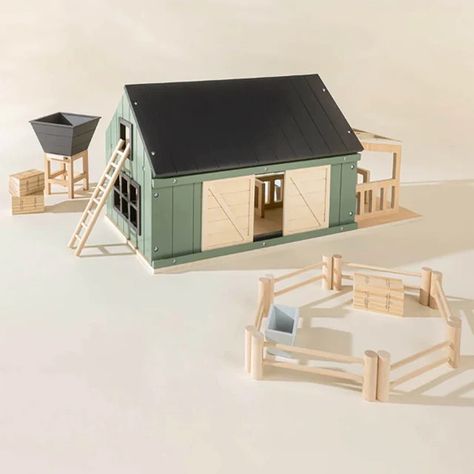 Natural Toys for Toddlers | Wooden Toys– Page 10 – Hazel & Fawn Wooden Toy Barn, Coco Village, Toy Barn, Nature And Animals, Wooden Playset, Horse Stable, Wooden Barn, Farm Toys, Animal Sounds