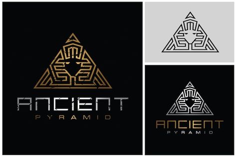 Vector golden ancient egyptian sphinx py... | Premium Vector #Freepik #vector #sphinx #pharaoh #egypt-pattern #ancient-egyptian Egypt Logo Design, King Logo Design, Pcb Art, Egypt Pattern, Corporate Identity Mockup, Business Card Set, Ancient Pyramids, Modern Quotes, Bio Art