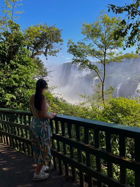 Iguazu Falls, also Cataratas do Iguaçu in Portuguese and Cataratas Del Iguazú in Spanish are waterfalls that straddle between the Brazilian State of Paraná and Province of Misiones in Argentina along the River Iguazu. It divides the river into upper and lower Iguazu. Iguazu Waterfalls, Iguazu Falls, In Spanish, The River, Argentina