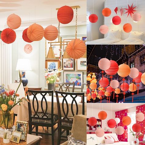 7.23PEN 23% OFF|1/2pcs Paper Lanterns Origami Lanterns Wedding Birthday Hanging Paper Lanterns Decoration for Baby Shower Party Home Decorations| | - AliExpress Origami Lantern, Lanterns Wedding, Lanterns Hanging, Japanese Party, Paper Lantern Decor, Hanging Paper Lanterns, Round Paper Lanterns, Wedding Lanterns, Party Paper