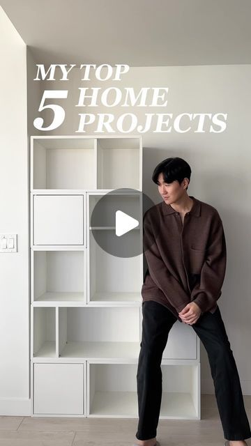 160K views · 31K likes | Jodi on Instagram: "My top 5 home projects ideas and tricks! Which one is your favourite? 👀 

We’re not done elevating the space so stay tuned!
.
.
#interiordesign #apartment #homehacks #homedecor #bedroom #apartmentdecor #bedframe #shelf #makeover #minimalist #maximalism #midcenturymodern #japandi #ikea #apartmenttherapy" Japandi Ikea, Shelf Makeover, Japandi Bedroom, Men Apartment, Modular Shelving, Maximalism, Living Room Inspo, Design Within Reach, Modern Apartment