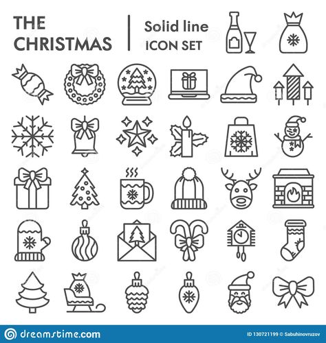 Christmas line icon set, celebration symbols collection, vector sketches, logo i #Sponsored , #icon, #set, #celebration, #Christmas, #line Line Art Christmas, Christmas Symbols, Tree Icon, Outline Illustration, Winter Signs, Line Sketch, Vector Sketch, Free Illustration, Christmas Icons