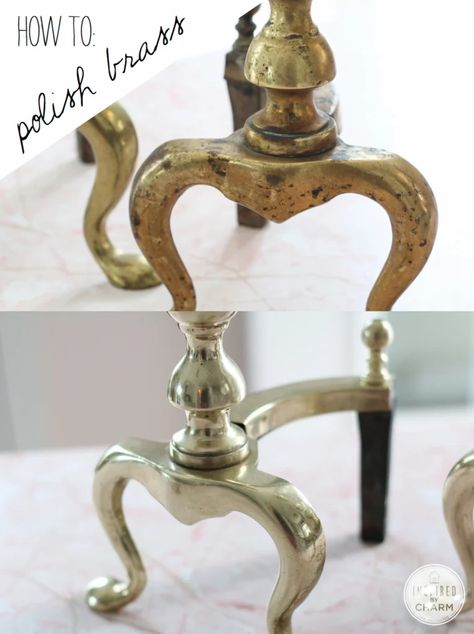 How To Polish Brass, Bridge Lamp, Brass Cleaner, Inspired By Charm, Household Help, Cleaners Homemade, Household Cleaners, Natural Cleaning Products, Diy Cleaning Products