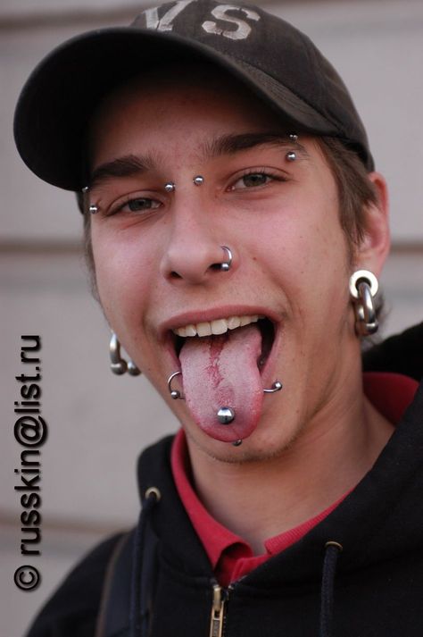 Piercings For Men Facial, Tattoo Choker Aesthetic, Punk Ear Piercings Men, Guys With Face Piercings, Men With Face Piercings, Men Facial Piercings, Dermal Piercing Men, Facial Piercings Men, Labret Piercing Men