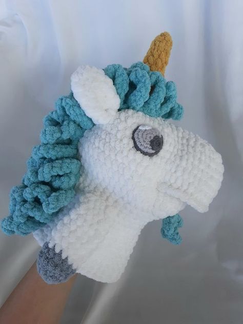 Unicorn Horse Unicorse Hand Puppet PDF Crochet Pattern Easy crochet toys #easycrochettoys #crochet #crochettoy #crochetpattern #crochetpatterns 5.127 Easy Crochet Toys, Unicorn Horse, Amigurumi Animals, Crochet Unicorn, Hand Puppet, Halloween Crochet, Hand Puppets, Fine Yarn, Ryan Gosling