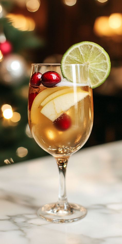 Winter Wonderland White Sangria Recipe Christmas Sangria Recipes, White Sangria Recipe, Christmas Sangria, Sweet Apples, White Sangria, Sangria Recipe, Festive Drinks, Sangria Recipes, Recipes To Make