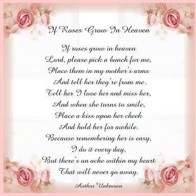 I wish my Mom Happy Birthday in heaven!     We miss you everyday!!!  Love you always!!! Till we meet in heaven! Mom In Heaven Poem, Grandma Birthday Quotes, Mother's Day In Heaven, Heaven Poems, Mother In Heaven, Mom Birthday Quotes, I Miss My Mom, Miss Mom, Mom In Heaven