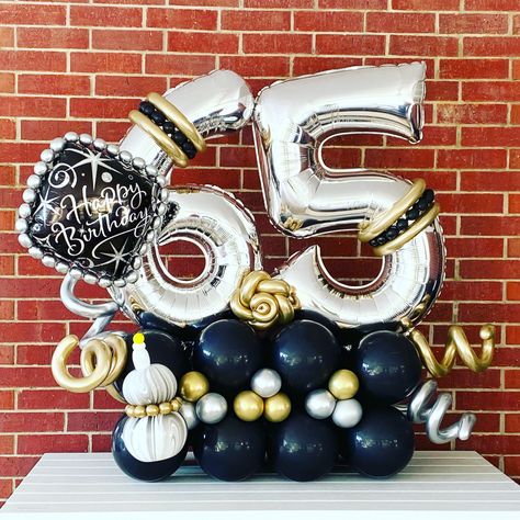 60th Balloon Bouquet, 50th Birthday Balloon Bouquets, 50 Birthday Balloon Bouquet, 40 Balloon Bouquet Men, 50 Balloon Bouquet, Silver Balloon Bouquet, Black Gold Silver Balloon, Birthday Balloon Bouquet, 60 Balloons