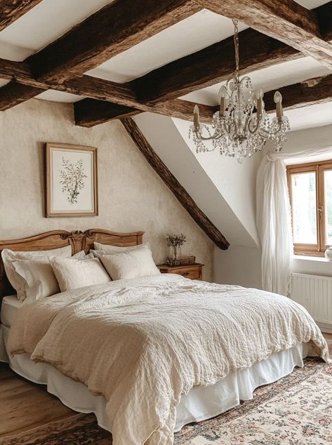 Modern Farmhouse Bedroom Ideas That Will Make You Want to Redecorate ASAP! Master Room Farmhouse, Ranch Style Modern Farmhouse, Modern Farmhouse Master Bed, Farmhouse Master Bed, Modern Farmhouse Bedroom Ideas, Reclaimed Wood Accent Wall, Rustic Wooden Furniture, Farmhouse Bedroom Ideas, Ranch House Decor