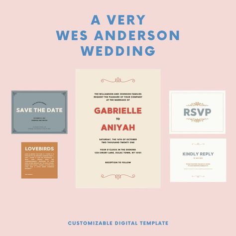 Wes Anderson Style Wedding, Wes Anderson Save The Date, Wes Anderson Invitation, Wes Anderson Wedding Invitation, Wes Anderson Wedding, Wes Anderson Style, Pattern Layout, Witcher Art, Grand Budapest