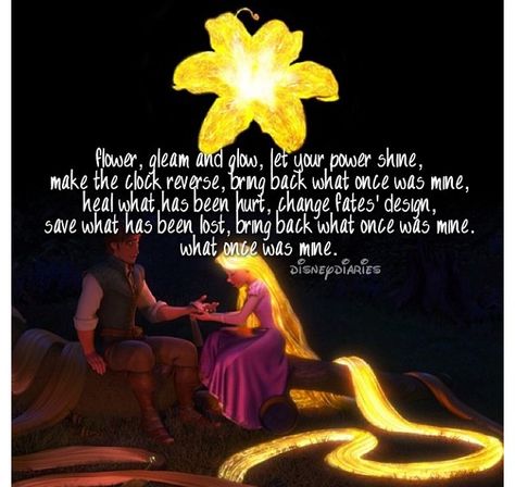 The healing song Disney Princess Tinkerbell, Rapunzel Movie, Flower Gleam And Glow, Princess Tinkerbell, Tangled Flower, Divinely Guided, Disney Foods, Mgm Studios, Love Texts