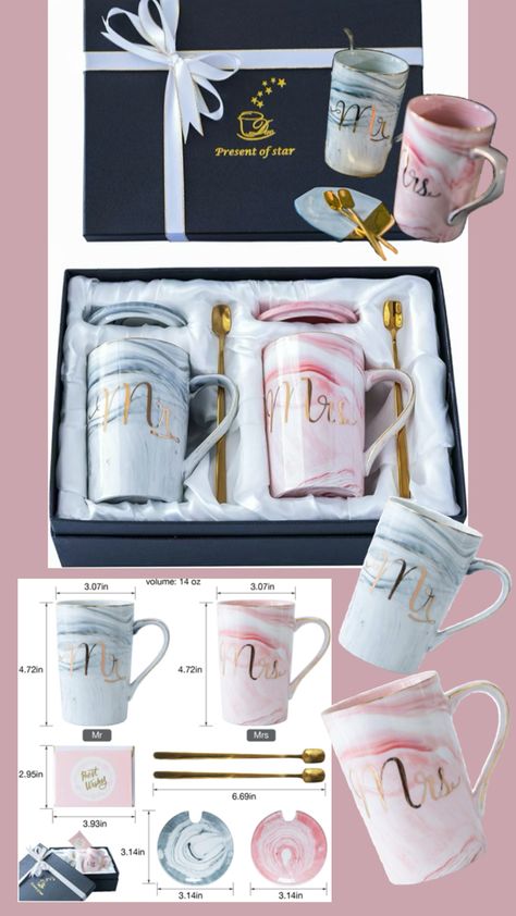 https://amzn.to/3NdKK0r Gifts For Bridal Shower, Gifts For Bride And Groom, Gifts For Bride, Wedding Gifts For Bride And Groom, Groom Gifts, Couples Anniversary, Married Couples, Couple Mugs, Wedding Gifts For Bride